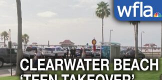 Teenage boy shot during ‘teen takeover’ in Florida; Clearwater Beach