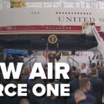 🔴 LIVE | Pres. Trump shows new Air Force One at Joint Base Andrews