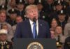 Trump embraces mother whose son was shot and killed, spotlights law enforcement at rally