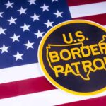 Airport Takedown – Fleeing Migrant SNATCHED! U.S. Border Patrol emblem on American flag