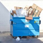 Mother Pleads Guilty – KILLED Newborn in Dumpster Blue dumpster overflowing with cardboard boxes