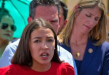 AOC Breaks 2028 Silence – All Or Nothing Celines Toribio speaking at an outdoor event with people standing behind her