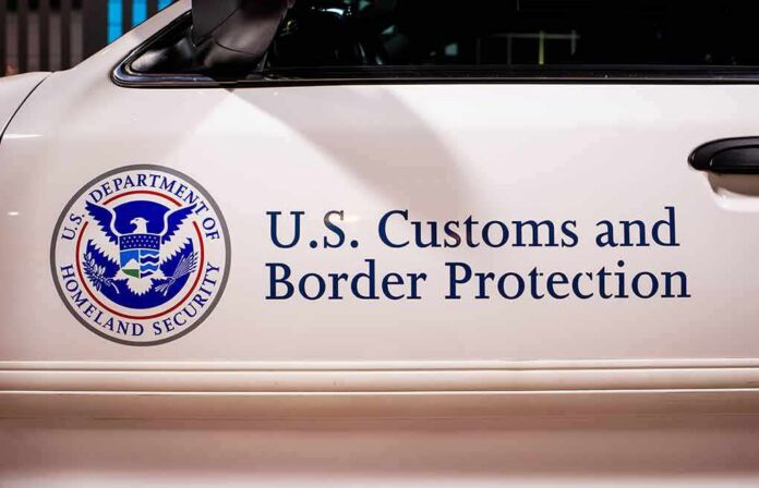 U.S. Customs and Border Protection vehicle door