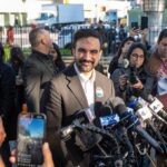 LEAKED Audio Shows Abdul El-Sayed Hates the Second Amendment Zohran Mamdani speaks at a press conference; Julia Bacha is visible among the crowd