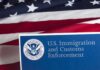 Judge Rules Trump Cannot Deport Noncitizens for Supporting Terrorists U.S. ICE document against American flag
