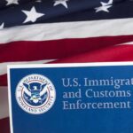 Judge Rules Trump Cannot Deport Noncitizens for Supporting Terrorists U.S. ICE document against American flag