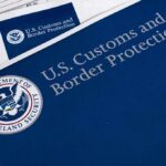 U.S. Customs and Border Protection folder on immigration forms