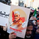 Islam Extremists Change ‘Death to America’ Chant to THIS Protesters holding posters of Qasem Soleimani and Abu Mahdi al-Muhandis