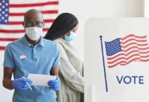 Trump Offers WHOPPING $1 MILLION Reward to Americans For This! Voters wearing masks at a polling station