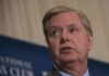 Lindsey Graham speaking at an event