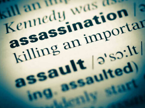 Definition of assassination in a dictionary.